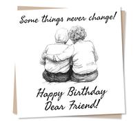Sweet Happy Birthday Card For Friend - Garden, Embracing - Some Things Never Change - For Bestie, Other