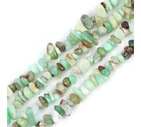 Sweet & Happy Girl's Store 7-8mm Gemstone Green Opal Gravel Beads Strands 34 Inch Jewellery Making Beads