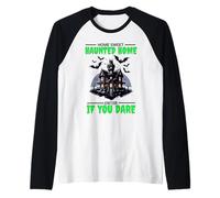 Sweet Haunted Home Enter If You Dare Raglan Baseball Tee