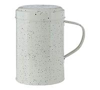 Sweet Heart Flour Shaker, Chrome/Black Speckle