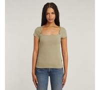 Sweet Heart Slim Top - Beige - Women XS