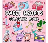 Sweet Hearts Coloring Book: 60 Big, Bold and Adorable Heart-Themed Designs for All Ages