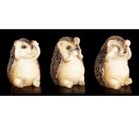 Sweet Hedgehog Figures - See No Evil Hear No Evil - Funny Fun Decoration