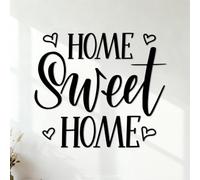Sweet Home Calligraphy Wall Stickers Paster Paper 42x48.3cm Wall beautification Black