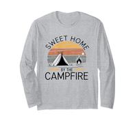 Sweet Home, Campfire Romance Camping Long Sleeve T-Shirt