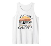 Sweet Home, Campfire Romance Camping Tank Top