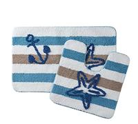 Sweet Home Collection Bathroom Accessories Sets Unique Collections Modern Classic Contemporary Decorative Beautiful Designs Bath Shower Tub Décor, 2 Piece Rug, Beach Life