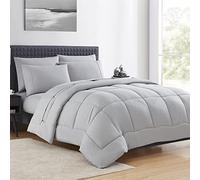 Sweet Home Collection Down Alternative Comforter All Season Warmth Luxurious Plush Loft Microfiber Fill Duvet Insert Bedding, Twin, Silver