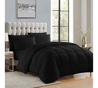 Sweet Home Collection Luxurious Plush Loft Microfiber Fill Duvet Insert Bedding, Polyester, Black, Full
