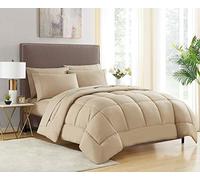 Sweet Home Collection Luxurious Plush Loft Microfiber Fill Duvet Insert Bedding, Polyester, Taupe, Twin