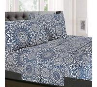 Sweet Home Collection Microfiber Deep Pocket Bed Sheet Set, Oasis, King