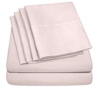 Sweet Home Collection Microfiber Deep Pocket Set-Extra Pillow Cases, Value, Pale Pink, California King
