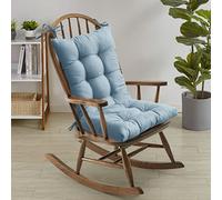 Sweet Home Collection Rocking Chair Cushion Premium Tufted Pads Non Skid Slip Backed Set of Upper and Lower with Ties, 1 Count (Pack of 1), Teal
