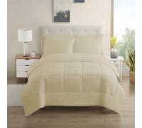 Sweet Home Collection Ultra Soft Down Alternative Set & Luxurious Bed Sheets, Polyester, Beige, Twin