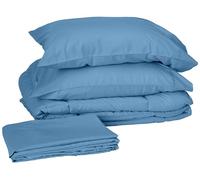 Sweet Home Collection Ultra Soft Down Alternative Set & Luxurious Bed Sheets, Polyester, Denim, Twin XL