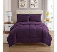 Sweet Home Collection Ultra Soft Down Alternative Set & Luxurious Bed Sheets, Polyester, Purple, Twin XL