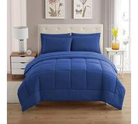 Sweet Home Collection Ultra Soft Down Alternative Set & Luxurious Bed Sheets, Polyester, Royal Blue, Twin