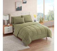 Sweet Home Collection Ultra Soft Down Alternative Set & Luxurious Bed Sheets, Polyester, Sage, Twin