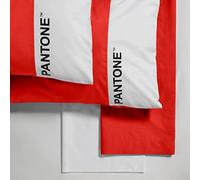 SWEET HOME Pantone™ Double Bed Sheet 240 x 280 cm, Pillowcases 50 x 80 cm, Fitted Sheet 180 x 200 cm, 100% Cotton Percale 200 Thread Count 50 cm, Pink Yes/White