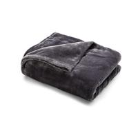 SWEET HOME Poppy Seed Plain Fleece Blanket 130 x 160 cm