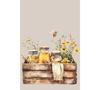 Sweet Honey Bee Apiary Beekeeper Notebook: 6 x 9 College Ruled Notebook 120 Pages