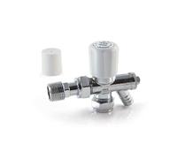 SWEET HOUSE 15mm ANGLED LOCKSHIELD RADIATOR VALVE 15mm ANGLED LOCKSHIELD DRAIN OFF VALVE