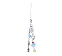 Sweet Ice Cream Bead Phone Charm Straps Car Key Hangings Pendants Fashion Bag Decoration Lanyard Purse Accessories Phone Pendant Strap Lanyard for Key Cartoon Charm Chain