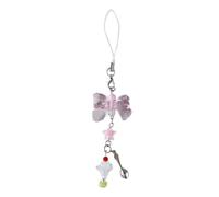 Sweet Ice Cream Bead Phone Charm Straps Car Key Hangings Pendants Fashion Bag Decoration Lanyard Purse Accessories Phone Pendant Strap Lanyard for Key Cartoon Charm Chain