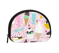 Sweet Ice Cream Portable Mini Change Storage Bag, Stylish and Compact Coin Purse, Suitable for Daily Carrying