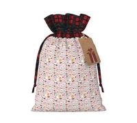Sweet Ice Cream Print Gift Drawstring Bags Reusable Pouches Birthday Wedding Party Festive Gatherings