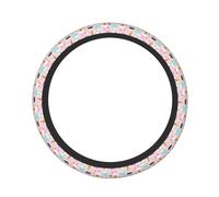 Sweet Ice Cream Print Practical Steering Wheel Cover Non-Slip Car Truck Cute Interior Accessory Daily Use