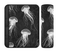 Sweet Jellyfish Black 2 Pack Seatbelt Pads for Adults More Comfort Driving for SUV forro para cinturon de segurida