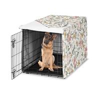 Sweet Jojo Designs 48in. Large Dog Crate Cover (Boho Vintage Floral) for Girls Pet Cage, Kennel Covers (Bohemian, Shabby Chic, Rose, Flower, Elegant, Wildflower, Farmhouse, Blush Pink, Yellow, Green)