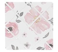 Sweet Jojo Designs Blush Pink, Grey and White Fabric Memory Memo Photo Bulletin Board for Watercolor Floral Collection by
