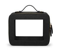 Sweet Jojo Designs Clear Mahjong Tile Bag, Black Mahjong Tile Bags with Zipper (Fits 166 1.26in. Mah Jongg Tiles), Mahjong Storage Bag for Tiles Only, Mah Jong Travel Carry Bag for Mahjong Accessories