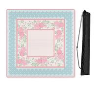 Sweet Jojo Designs Mahjong Mat for Table (Shabby Chic Pink) Ships Rolled, Non-Slip Rubber Mahjong Mats for Mah Jongg Sets, Mahjongg Accessories & Travel Bag (Vintage Floral, Cottagecore, Blue & Green)