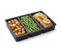 Sweet Jojo Designs Meal Prep Bowls, Meal Prepping Pan, Meals Planning, Food Prep Trays, 3 Section Serving Dish & Divided Sheet Pan for Roasting, Kitchen Essentials, Cooking Accessories and Gadgets