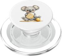 Sweet Koala Holding Cookie Cute Animal Art PopSockets PopGrip for MagSafe