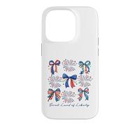Sweet Land of Liberty Patriotic Bows Fireworks Case for iPhone 14 Pro