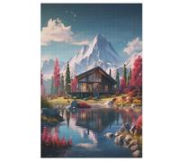 Sweet Landscape 1000 Piece Jigsaw Puzzles for Adults Wooden Puzzle Challenging Game Family for Gifts 78×53cm