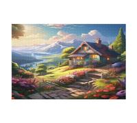 Sweet Landscape 1000 Piece Wooden Jigsaw Puzzles for Adults | Jigsaws 1000 Pieces for Kids | Jigsaw Puzzle Presents for Women | Puzzle | Adult Jigsaw (75×50cm)