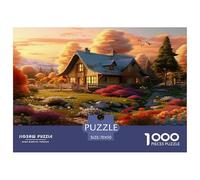 Sweet Landscape Jigsaw Puzzles for Adults Gifts 1000 Piece Fun Challenging Home DecoRation Brainteasing Idyllic Landscape Jigsaw Puzzle for Adults And Kids 70x50cm/1000pcs