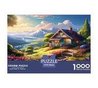 Sweet Landscape Jigsaw Puzzles Great Gift for Adults 1000 Piece Fun Challenging Home DecoRation Brainteasing Idyllic Landscape Jigsaw Puzzle for Adults 38x26cm/1000pcs