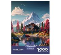 Sweet Landscape Jigsaw Puzzles Puzzle for Adults Kids. 1000 Pieces Impossible Challenge Toy Educational Game Home Decoration for Educational Games Gifts 38x26cm/1000pcs