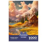 Sweet Landscape Jigsaw Puzzles Puzzles for Adults Kids. 1000 Pieces Great Gifts Challenge Toy Educational Games Home Decoration for Adults& Kids Age 14 Years Up 38x26cm/1000pcs