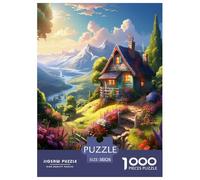 Sweet Landscape Jigsaw Puzzles Puzzles for Adults Kids. 1000 Pieces Impossible Challenge Toy Educational Game Home Decoration for Educational Games Gifts 38x26cm/1000pcs