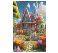 Sweet Landscape Wooden Jigsaw Puzzles for Adults 1000 Piece Puzzle for Kids & Teens, Fun Educational Games for Family Game Night 78×53cm