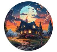 Sweet Landscape1000 Pieces Round Jigsaw Puzzle SceneryCreative Jigsaw Puzzles Adults & Kids Challenging & Educational Art1000pcs (67.5x67.5cm)