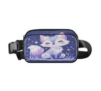 Sweet Lavender Fox Stylish Waist Bag Fanny Pack for Women Men Teenagers Water Resistant Bum Bag Belt with Adjustable Strap for Travel Shopping Running, Aesthetic Fighting Fish, One Size