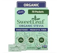 SWEET LEAF, SWEETENER,OG2,STEVIA 70 CT | Zero Calorie Sweetener No Erythritol, Stevia Leaf Extract, Natural Sugar Substitute for Coffee & Baking, Prebiotic Fiber